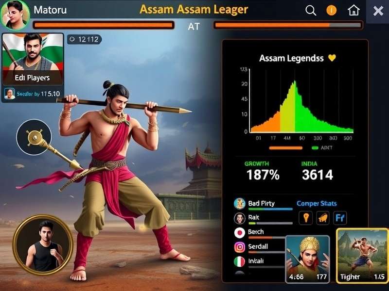 Assam Legends gameplay screenshot showing character in traditional Assamese attire