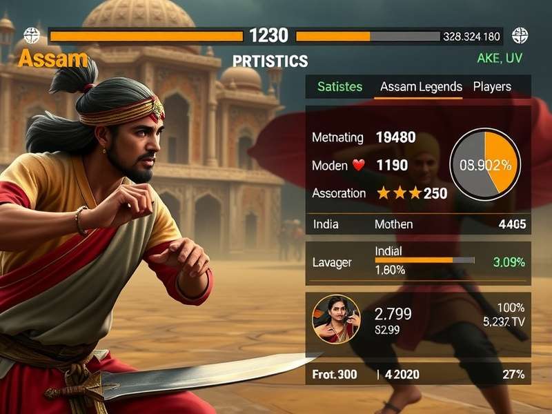 Assam Legends player statistics chart showing growth in India